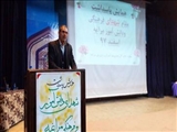 شکری معاون استاندار وفرماندارویژه شهرستان مراغه درمراسم پاسداشت مقام شهدای معلم و دانش آموز مراغه